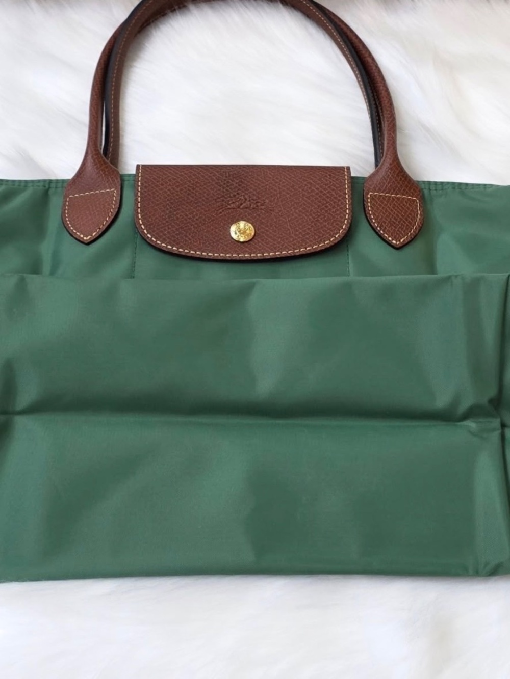 🍂New Forest Green Longchamp Large - Picture 8 of 11